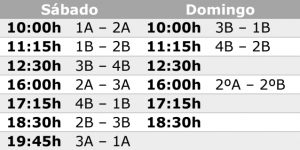 Horarios.