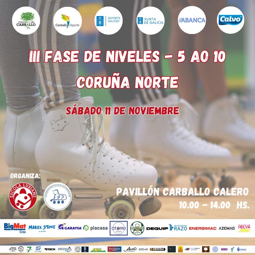 Cartel III Fase Niveles 5-10 Coruña Norte