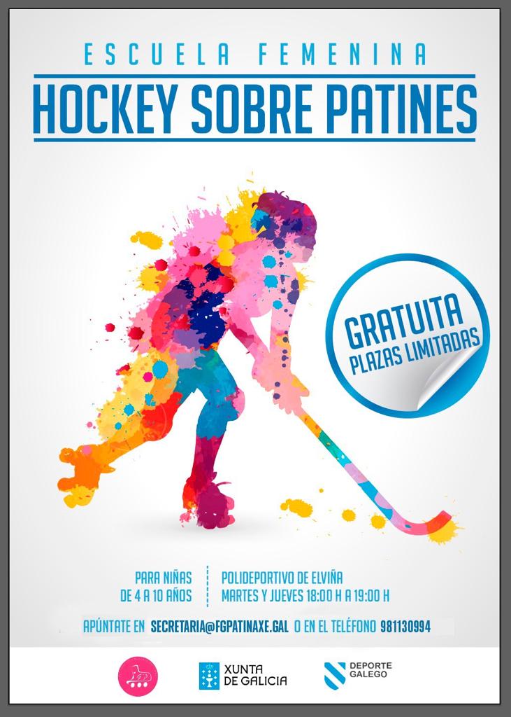 Cartel de la escuela de Hoquei Patines