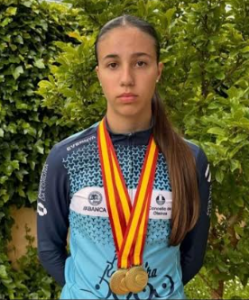 oros de Andrea Boedo en 100m y vuelta en Campeonato de España de Circuito 2024