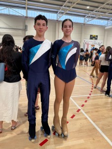 Alba González e Lois Rivas (cadetes) 
