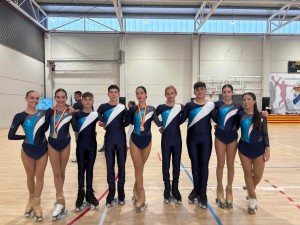 Patinadores/as galegos/as das categorías Cadete e Xuvenil