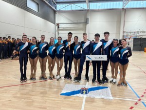 Patinadores/as galegos/as das categorías Junior e Sénior