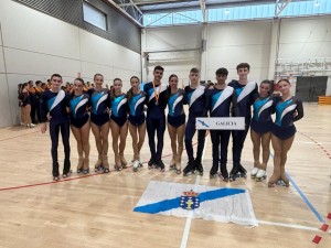 Patinadores/as galegos/as das categorías Junior e Sénior